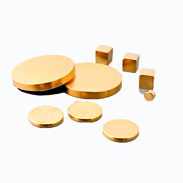 Gold Plated Round Magnets